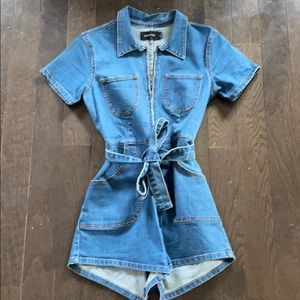 MINKPINK Jean Romper - size M